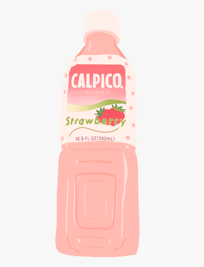1k Art Cute Drink Japanese Kawaii Doodle Strawberry - Transparent Japan, HD Png Download