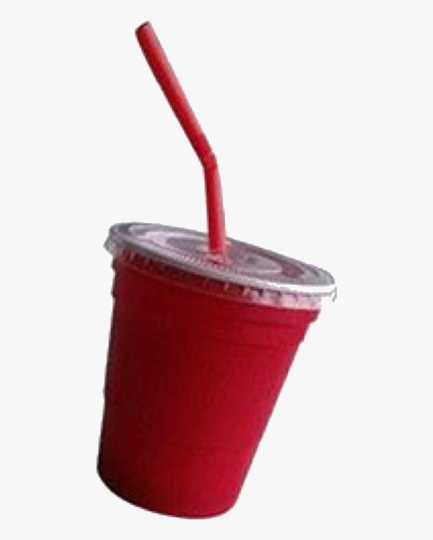 #drink #food #red #aesthetic #tumblr #freetoedit - Drinking Straw, HD Png Download