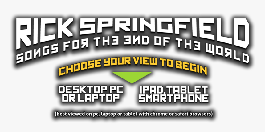 The Interactive Web Site For Songs For The End Of The - Parallel, HD Png Download