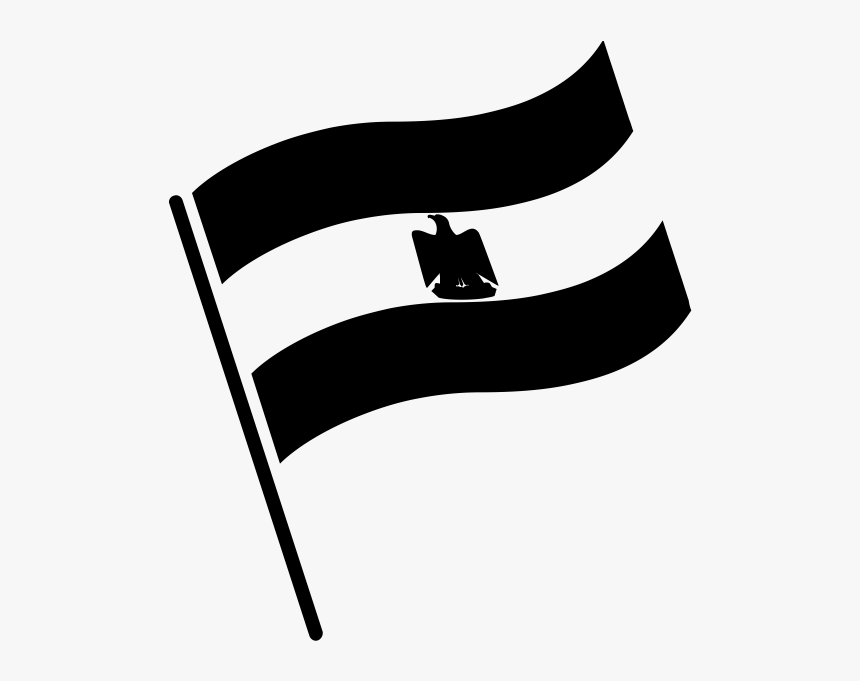 Transparent Egypt Flag Clipart - Ghana Flag Black And White, HD Png Download