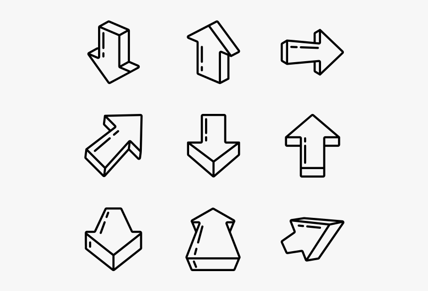 3d Arrows - Email Phone Address Icons, HD Png Download