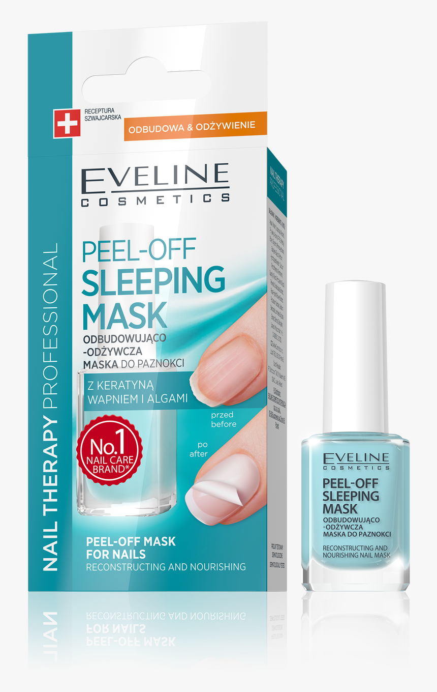 Eveline Peel-off Sleeping Mask Reconstructing And Nourishing - Eveline Sos Brittle And Broken Nails, HD Png Download