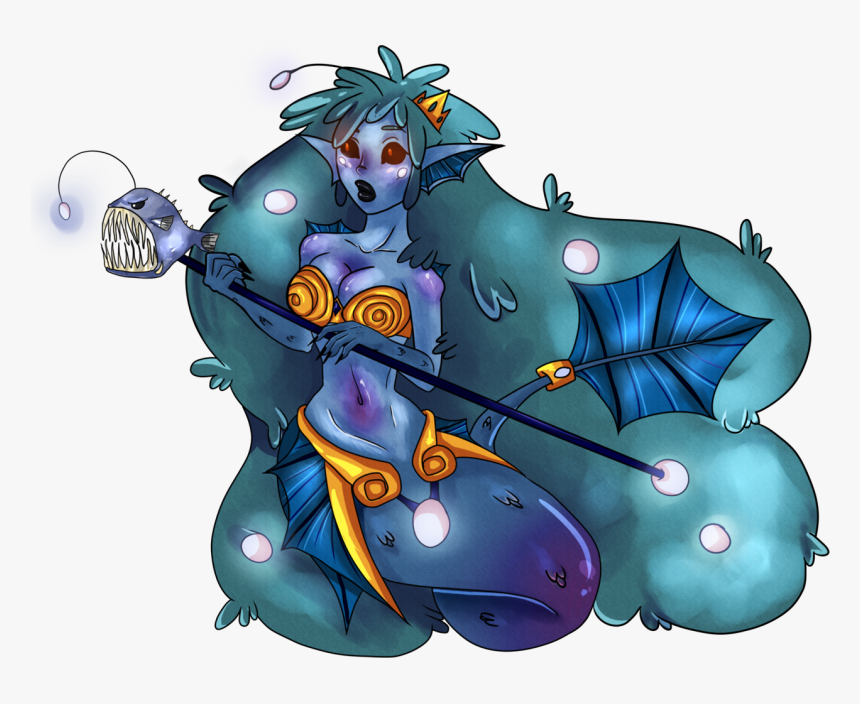 For Her Companions I Chose Jellyfish Over The Angler - Anglerfish Witch, HD Png Download