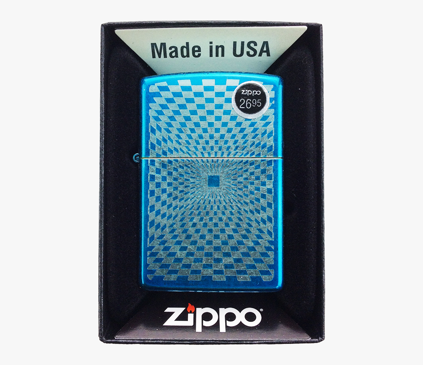 Zippo Lighter Sapphire Squares - Zippo Day Of The Dead Girl, HD Png Download