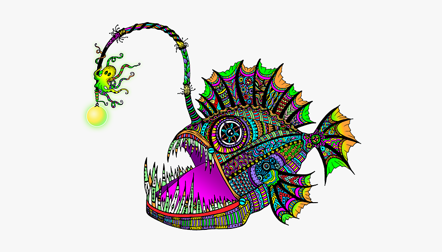 Anglerfish Sticker, HD Png Download