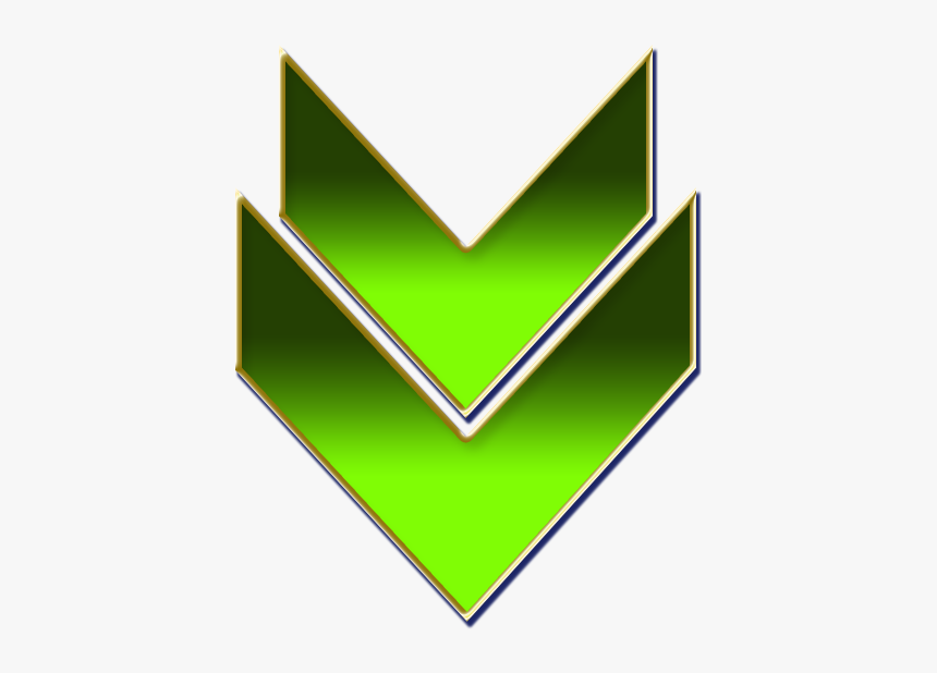 Double Arrow Green - Double Arrow Green Png, Transparent Png