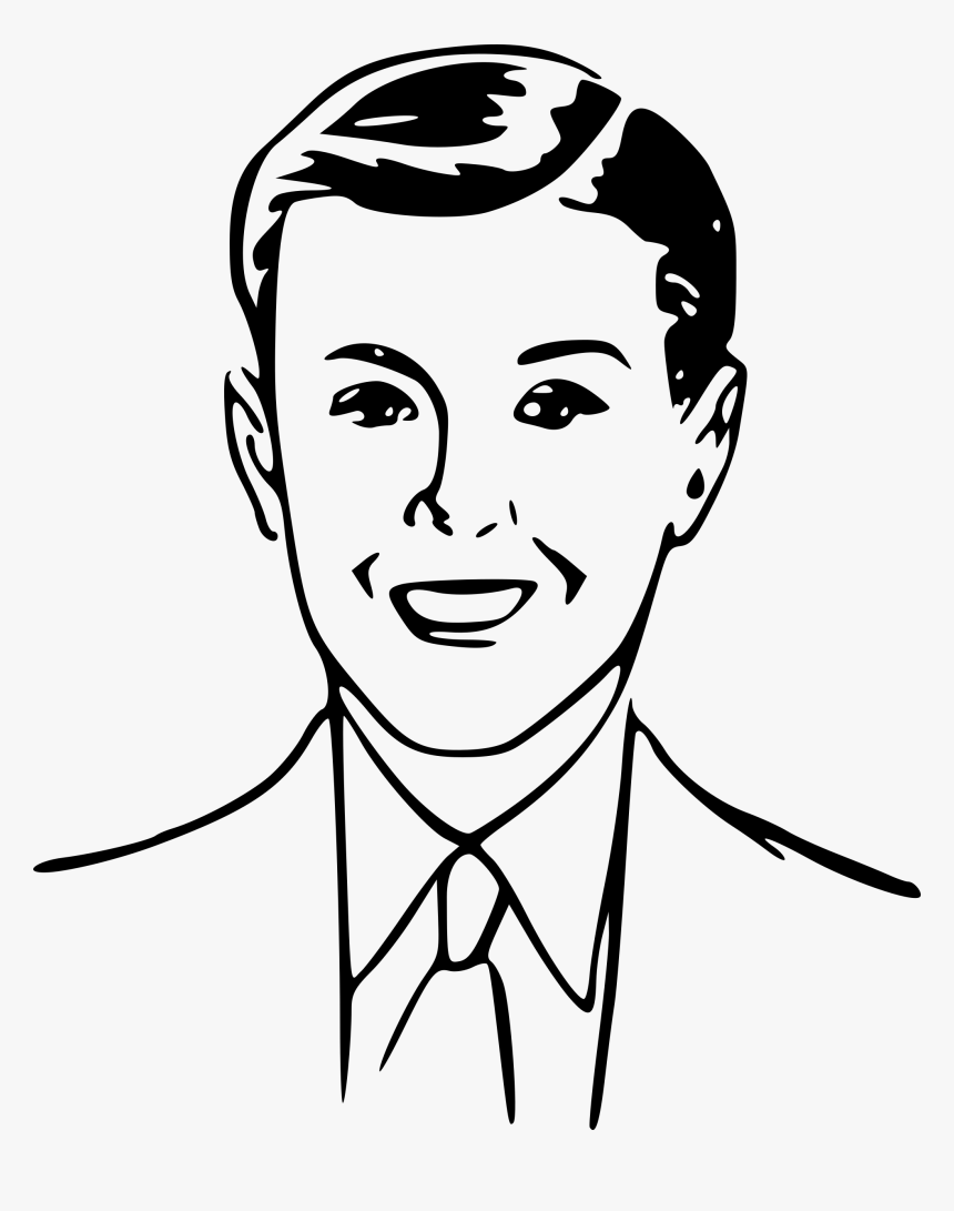 Bw Retro Boy Clip Arts - Retro Clipart Boy Png, Transparent Png