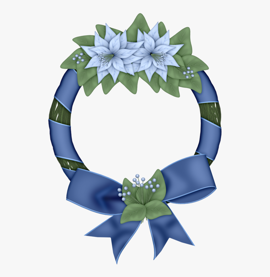 Blue Christmas Wreath * Christmas Stockings, Christmas - Teşekkür Ederim Resimli Yazılar, HD Png Download
