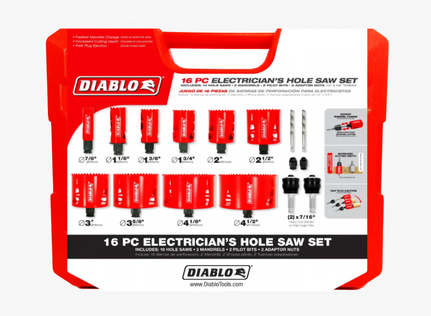 Diablo Hole Saw Set, HD Png Download