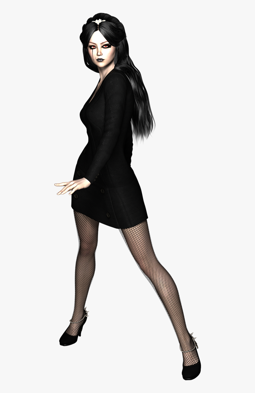 Gothic Lady Png, Transparent Png