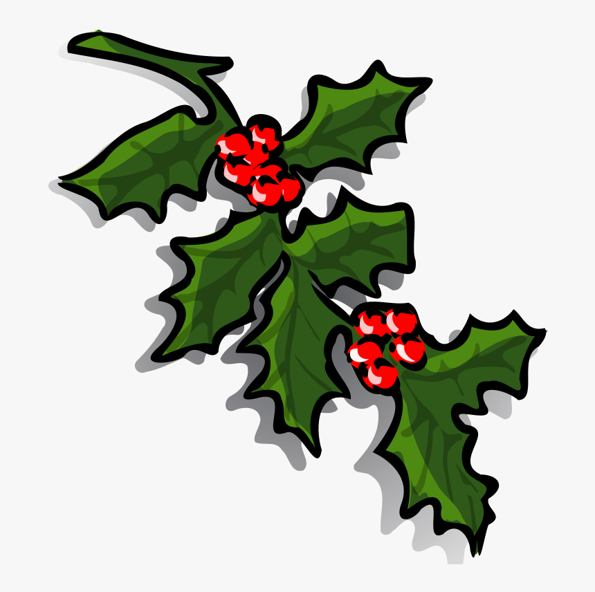 Graphics Of Christmas Wreaths And Holly Sprigs Clipart - Holly Sprigs Clip Art, HD Png Download