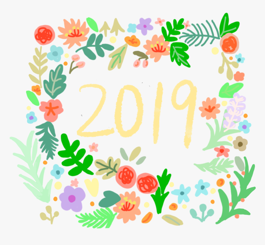 Floral Hand Drawn Botanical Border Png And Psd - Portable Network Graphics, Transparent Png