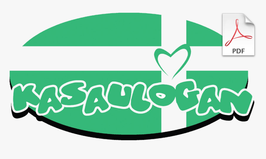 Kasaulugan Logo Green With Pdf Logo - Heart, HD Png Download