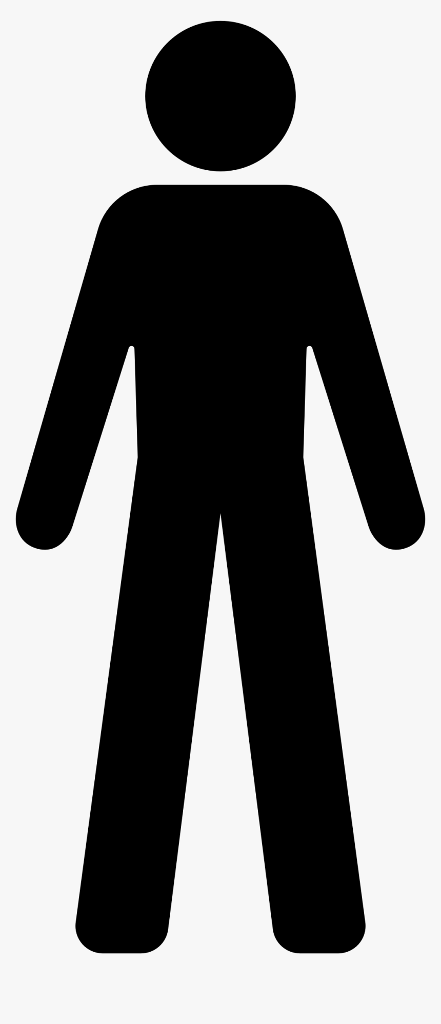 Symbol Silhouette Big Image - Symbol Man, HD Png Download