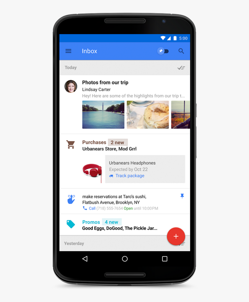 Google Inbox App, HD Png Download
