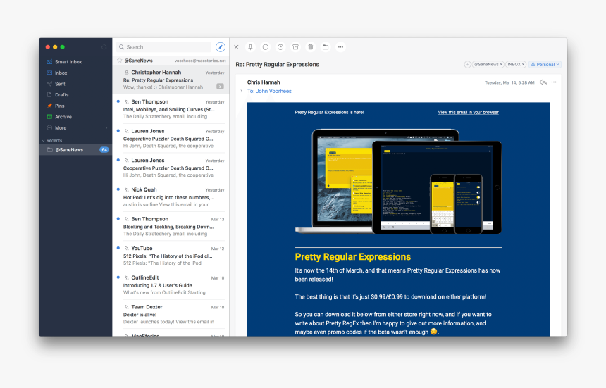 For Macos Is Its Smart Inbox, Which Is Designed To - Email Adds, HD Png Download