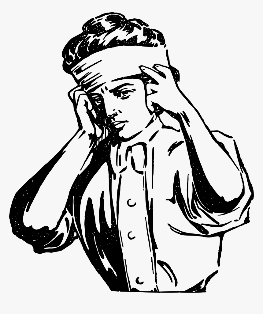 Headache Lady Clip Arts - Drawing To Covering Ears, HD Png Download