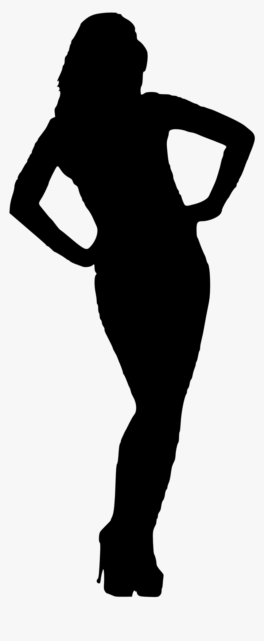Woman Silhouette - Lady Silhouette Png, Transparent Png