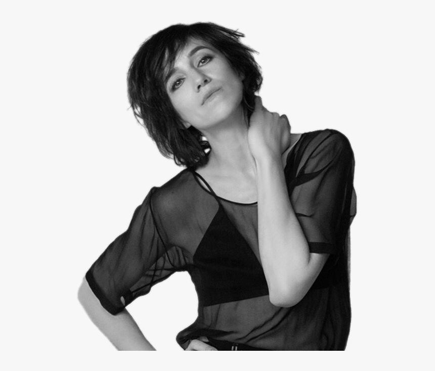 Charlotte Gainsbourg Black And White - Charlotte Gainsbourg, HD Png Download