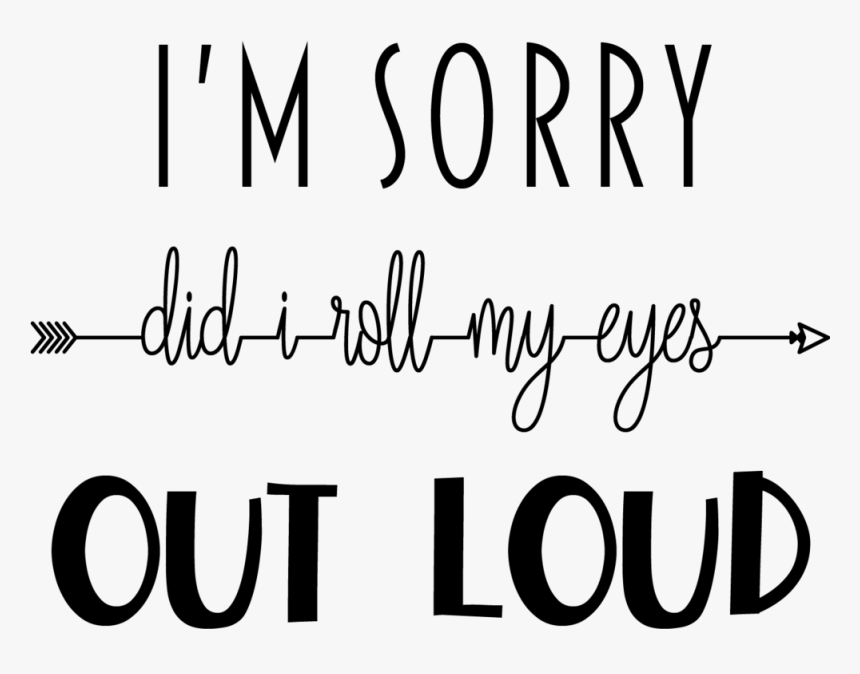 I M Sorry , Png Download - Calligraphy, Transparent Png