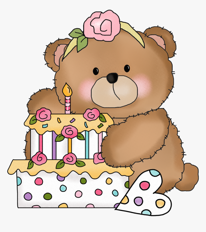 Pin By Stacie Street On Teddy Bears - Happy Birthday Teddy Bear Png, Transparent Png