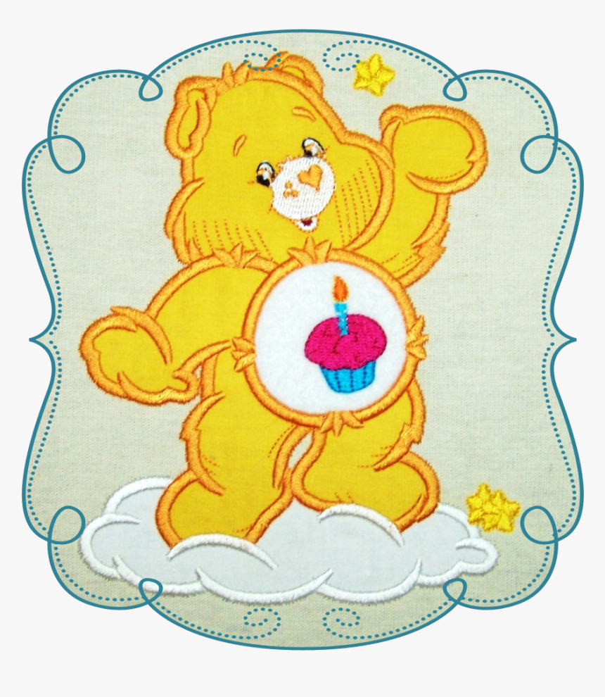 Care Bear Applique Machine Embroidery Design Pattern-instant - Embroidery, HD Png Download