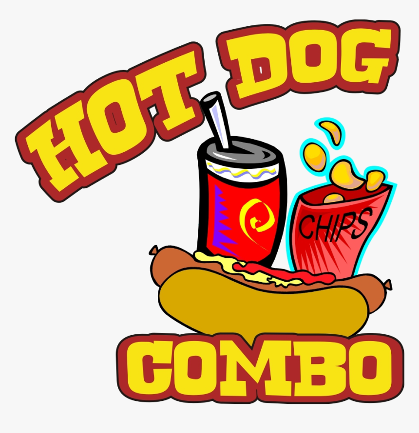 Chips And Soda Png - Hot Dog Combo, Transparent Png