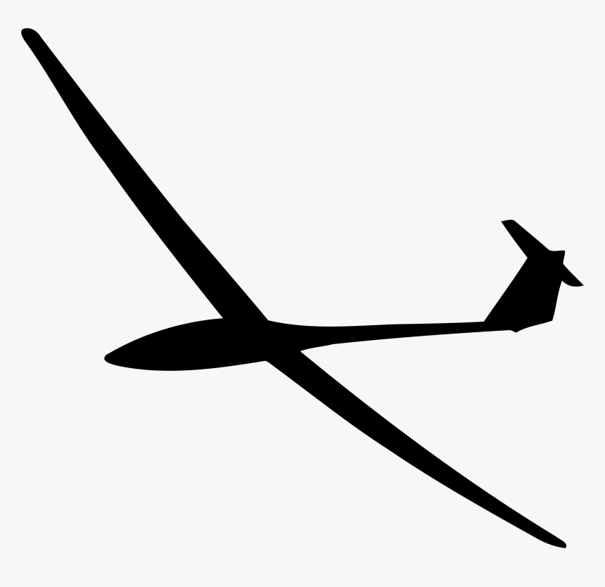 Glider Silhouette Clip Arts - Glider Silhouette Png, Transparent Png