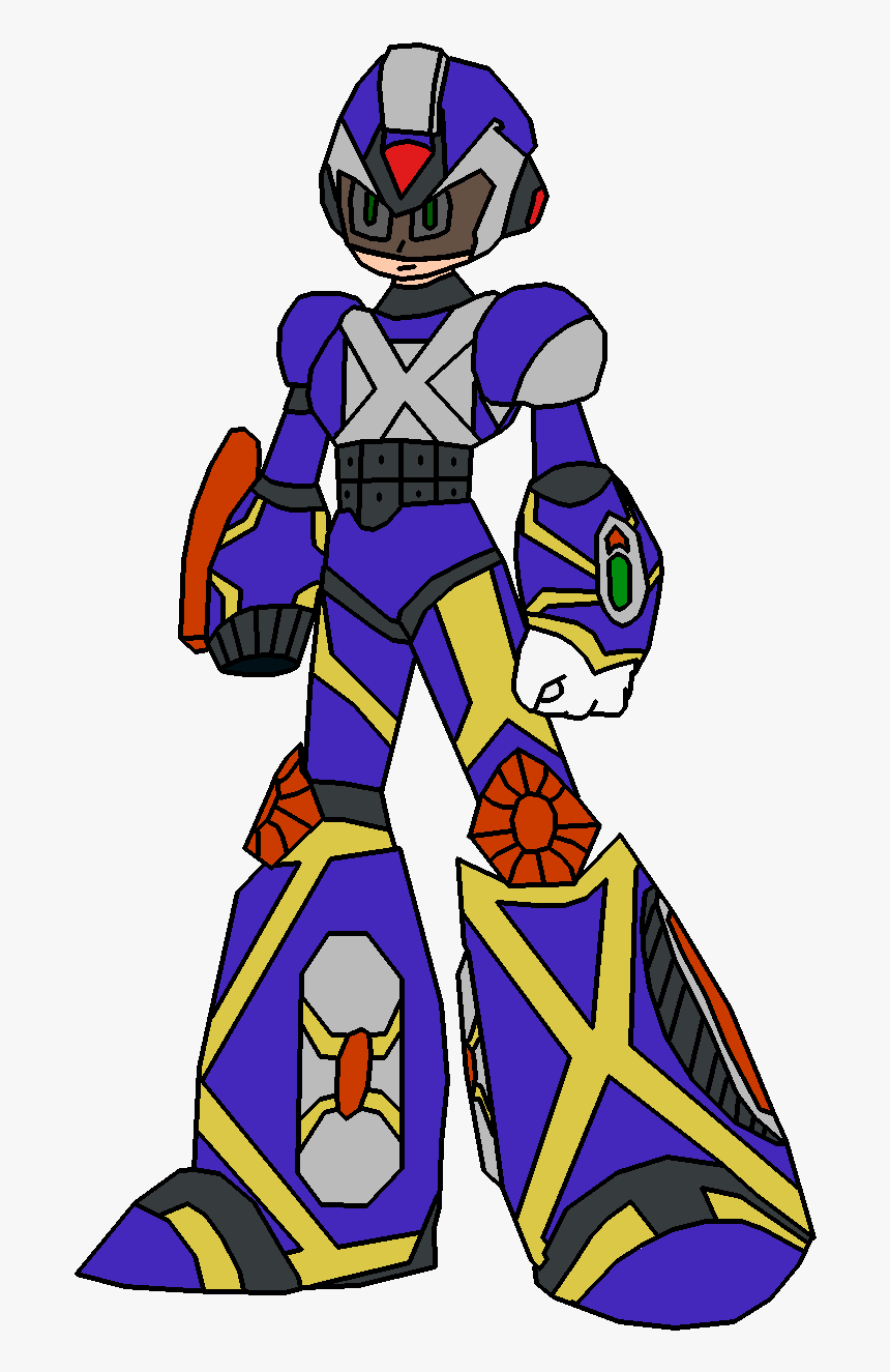 Mega Man X S Riot Armor - Cartoon, HD Png Download