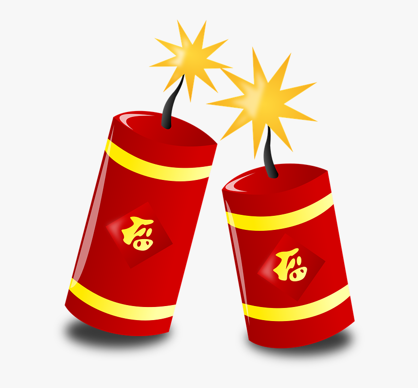 Fireworks, Crackers, New Year, Celebration, Chinese, HD Png Download