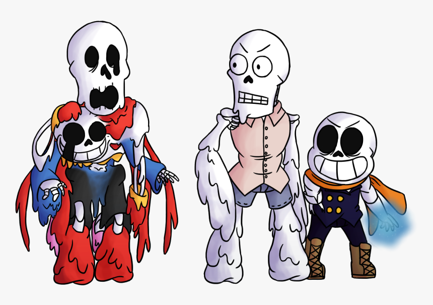 Transparent Undertale Sans Png - Sixbones Sans And Papyrus, Png Download