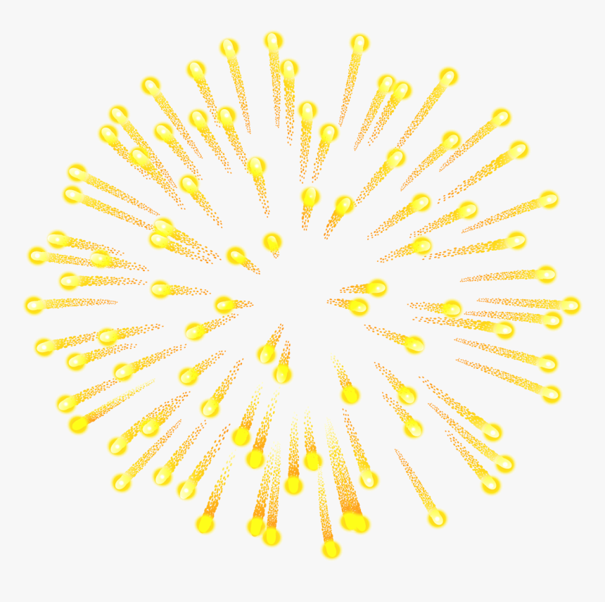 Transparent Gold Fireworks Png - Portable Network Graphics, Png Download