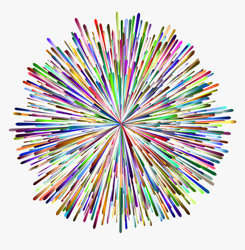 This Free Icons Png Design Of Prismatic Fireworks - Transparent Background Fireworks Gif, Png Download