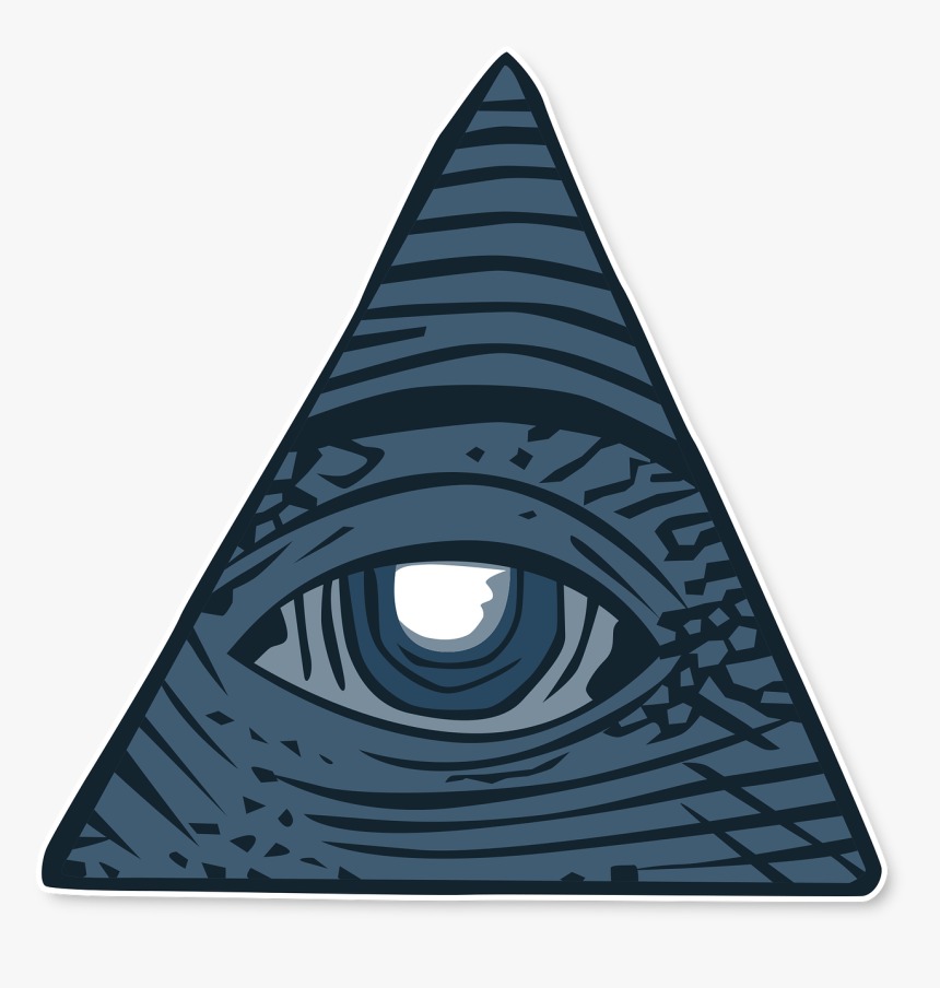 Eye Of Providence Illuminati Shadow Government Color - Pyramid Png Illuminati, Transparent Png