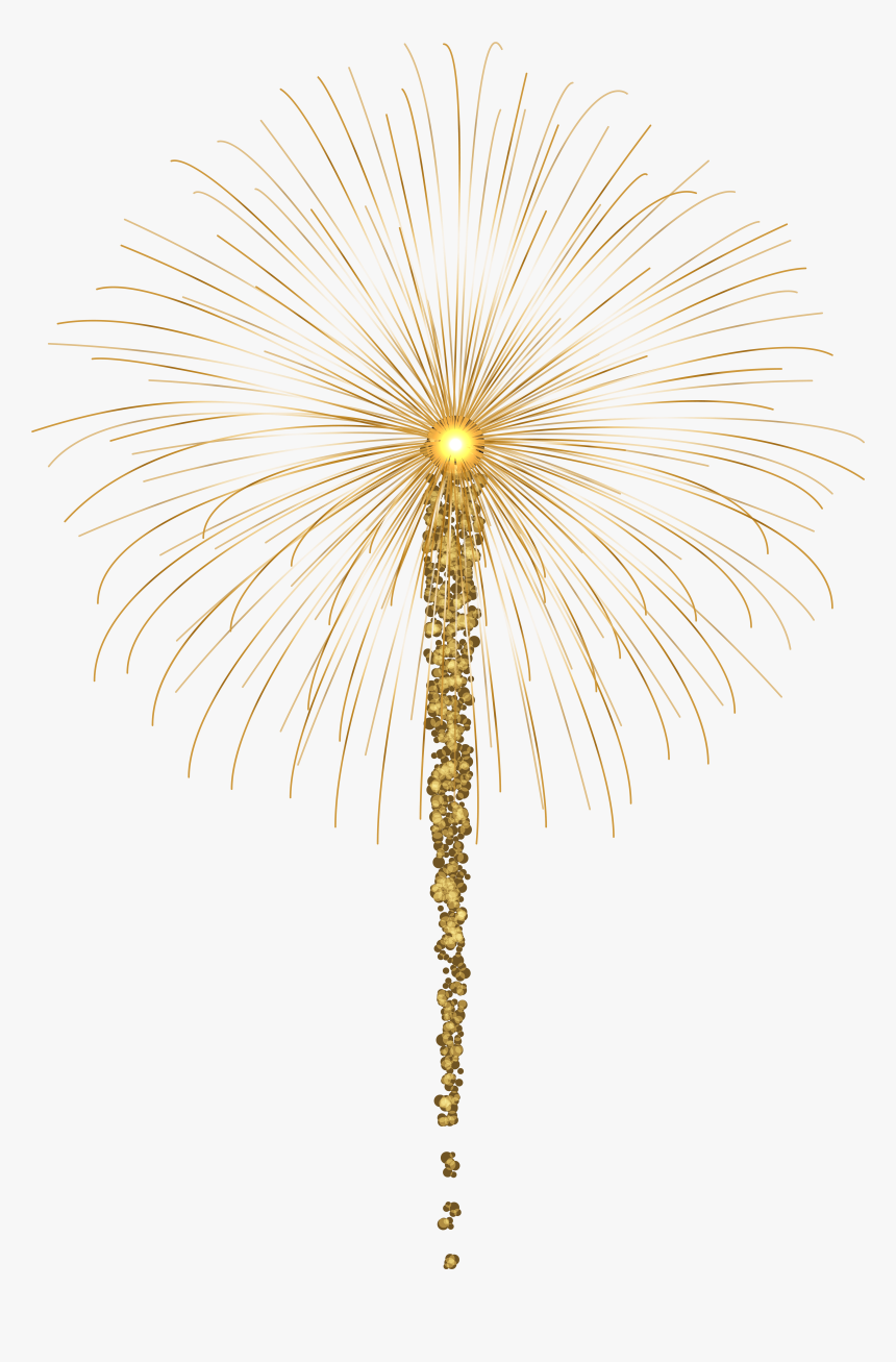 Gold Fireworks For Dark - Art, HD Png Download