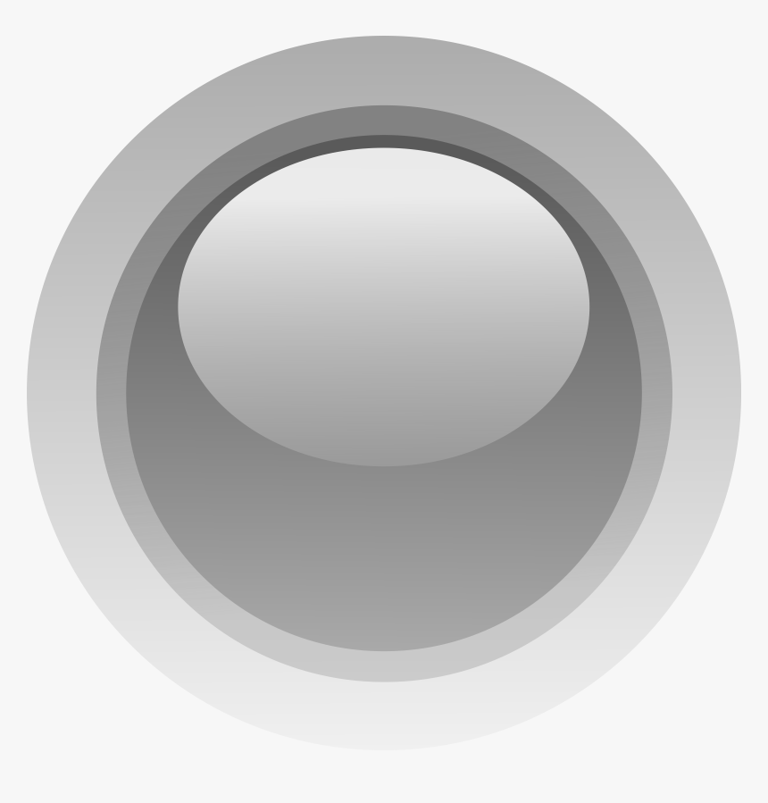 Led Circle Grey Clip Arts - Led Grey, HD Png Download