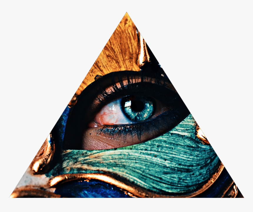 #eye #triangle #italy #italian #venice #venecianmask - Close-up, HD Png Download