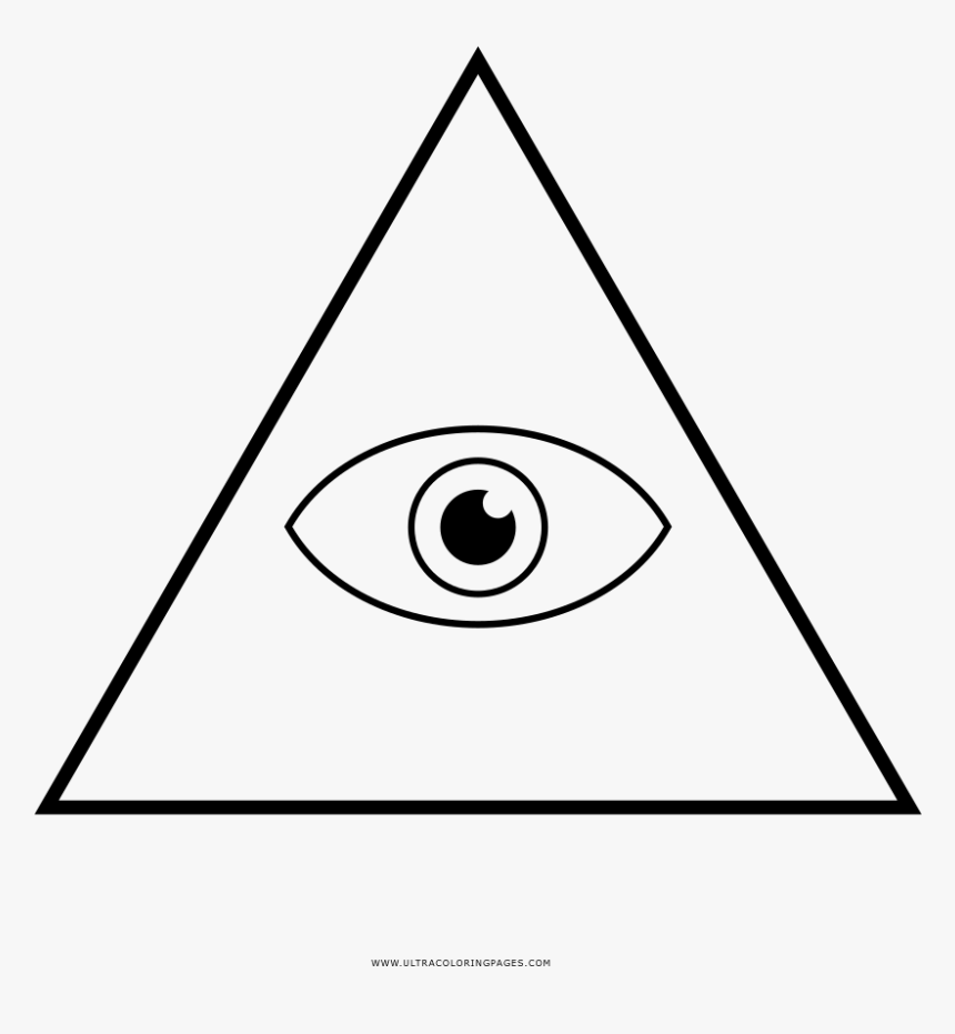 Eye Of Providence Coloring Page - Circle, HD Png Download