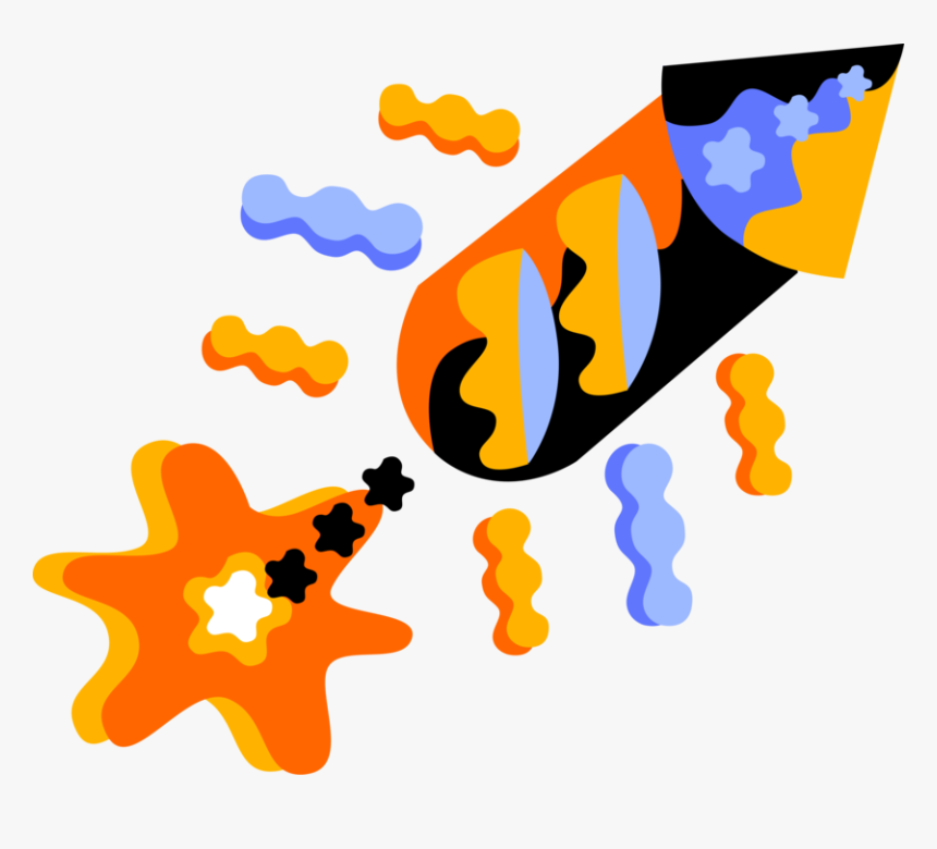 Vector Illustration Of Firecracker Fireworks Noisemaker, HD Png Download