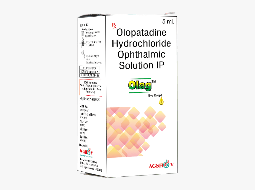 Olag Eye Drops - Products Of Agshov Pharma, HD Png Download