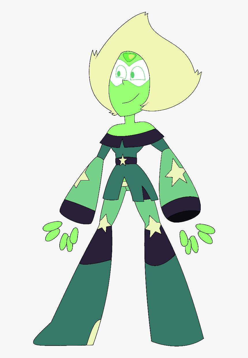 Crystal Gem Peridot With Leg Enhancers-0 - Peridot Evolution, HD Png Download