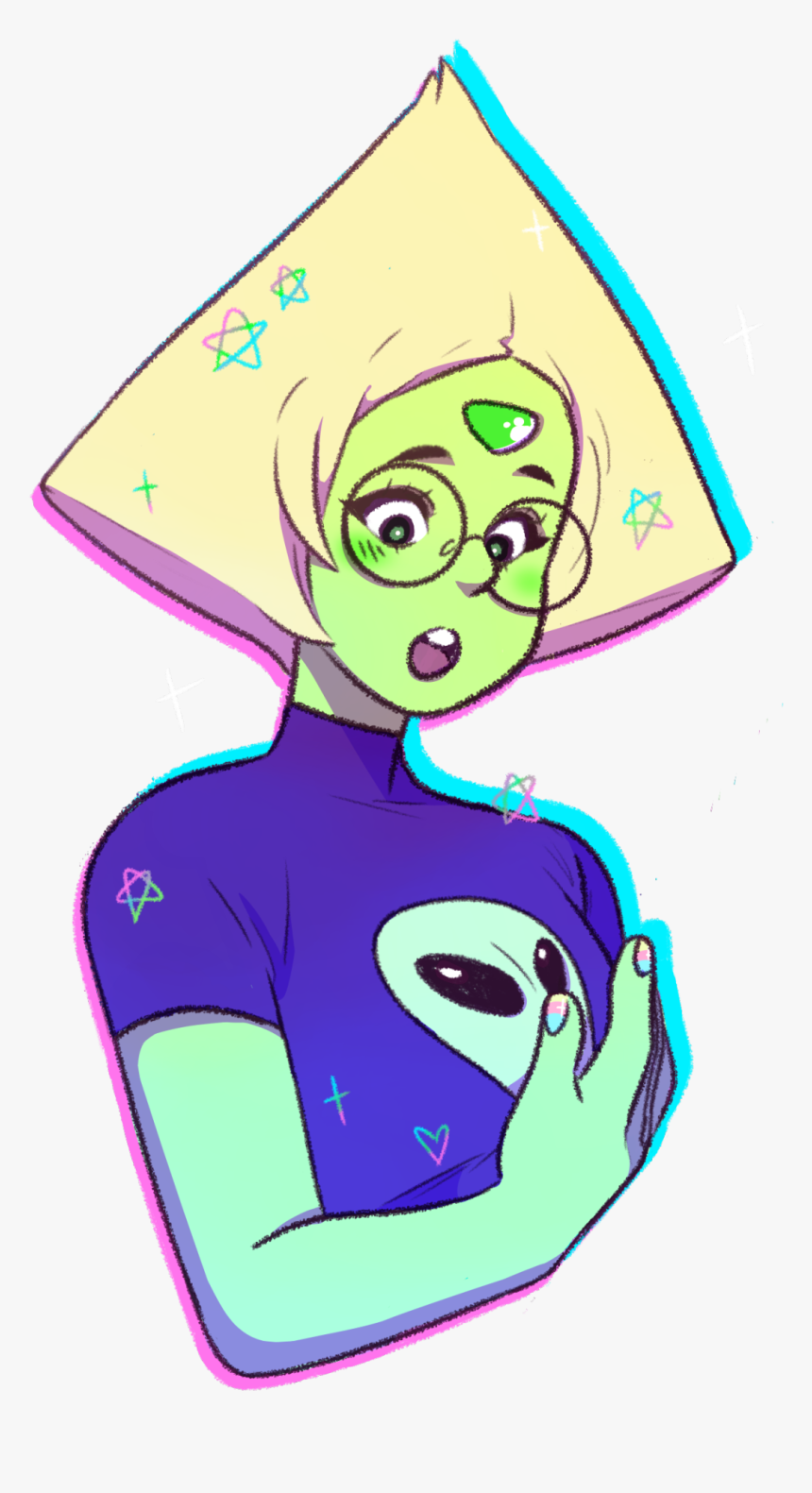 Peridot,su Персонажи,steven Universe,фэндомы,su Art,bara-besos - Cartoon, HD Png Download