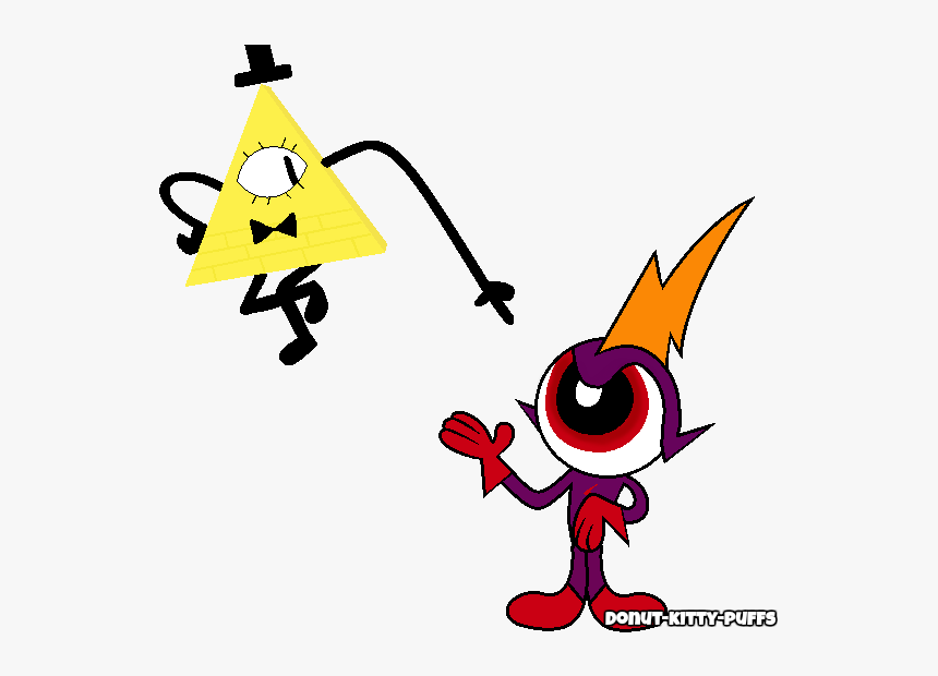 Clipart Eye Donut - Bill Cipher And Commander Peepers, HD Png Download