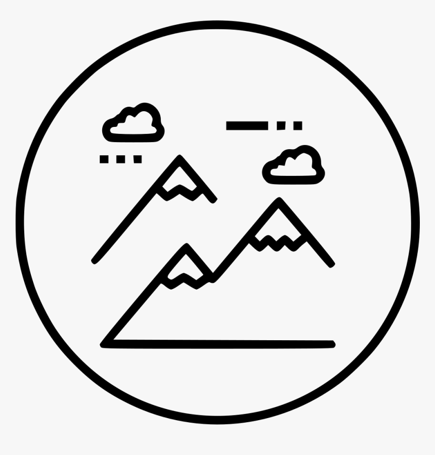 Mountain Climbing Nature Landscape Hill Station Tracking - Hill Station Line Art, HD Png Download