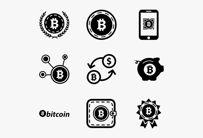 Bitcoin - Bitcoin Icon Pack, HD Png Download