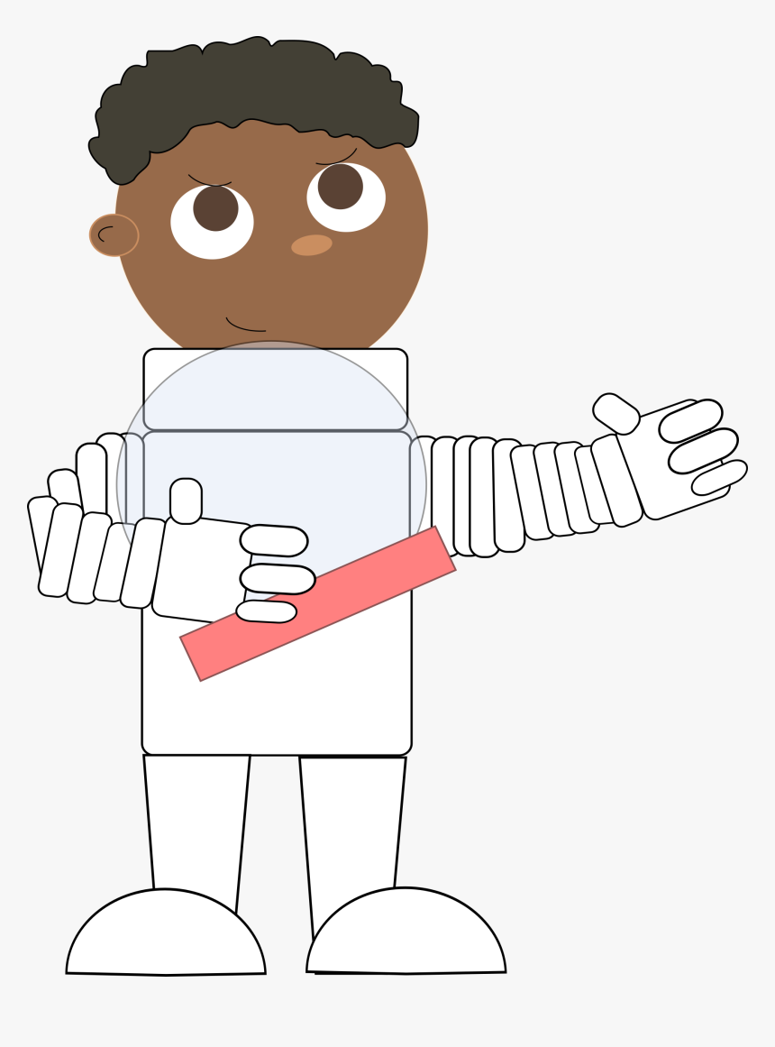 African Astronaut Clip Arts - Cartoon, HD Png Download