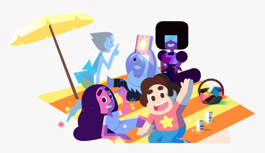 Steven Universe Characters Sitting On The Beach - Dove Self Esteem Project Steven Universe, HD Png Download