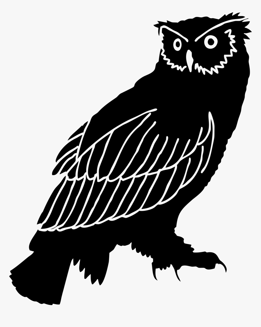 Detailed Big Image Png - Owl Silhouette Png, Transparent Png