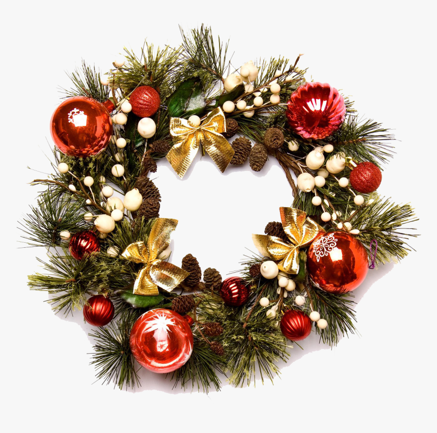 Download Christmas Wreath Png Image 091 - Christmas Wreath Png File, Transparent Png
