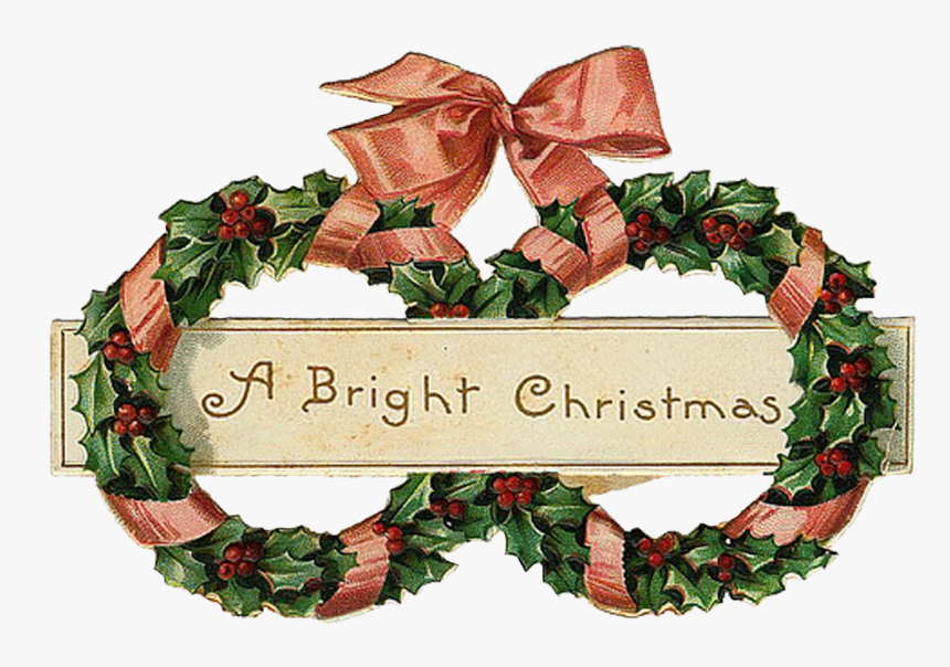 Wings Of Whimsy - Merry Christmas Wreath With Transparent Background, HD Png Download